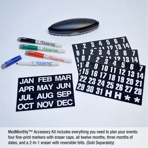 Miniatura 6 de Ultimate Office Panel magnético multiusos de borrado en seco, el tablero perfecto para calendarios de planificación mensual modular (1 cada uno)
