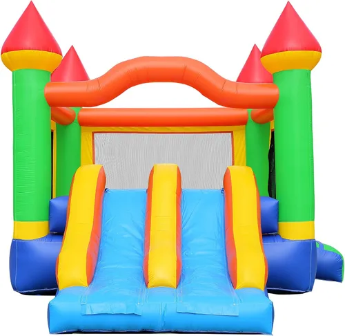 Miniatura 3 de Cloud 9 - Castillo de doble diapositiva de grado comercial 100% PVC y ventilador