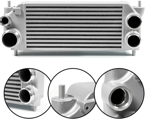 Miniatura 10 de Kit de refrigeración intercooler de aluminio mejorado con pernos de montaje lateral dual compatible con Nissan 300ZX Twin Turbo 1990-1996
