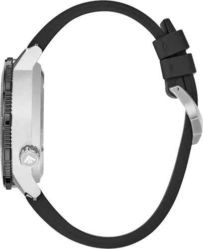 Miniatura 2 de Citizen - Reloj para hombre Eco-Drive Promaster Land Altichron de acero inoxidable con correa de poliuretano negra, esfera negra (Modelo: BN5058-07E)
