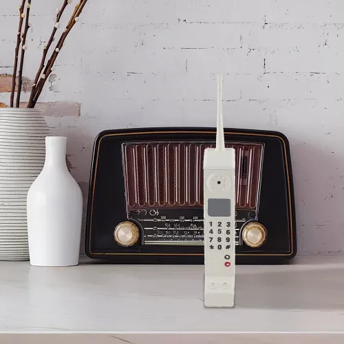 Miniatura 2 de Adorno de ladrillo para teléfono, adorno retro de ladrillo para teléfono celular, modelo retro de los años 80 y 90, simulación de células vintage