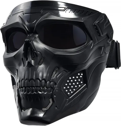 Miniatura 13 de Máscara facial de motocicleta de cara completa, gafas de bicicleta de tierra motocross, ATV, todoterreno, gafas de conducción y carreras