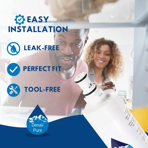 Miniatura 6 de Paquete de 3 filtros de agua de repuesto para refrigerador Whirlpool GS6SHAXMB00, compatible con cartucho de filtro de agua para refrigerador