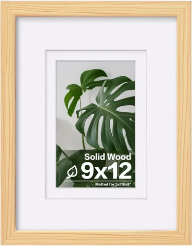 Miniatura 102 de Egofine - Portarretratos de 4 x 6 pulgadas, de madera maciza con plexiglás, para fotos de 3.5 x 5 con paspartú o de 4 x 6 sin paspartú, para colocar