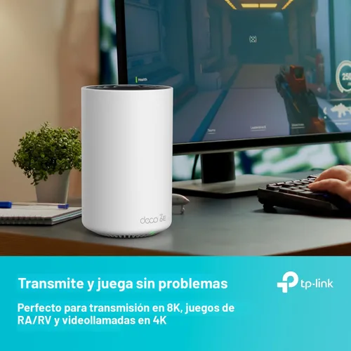 Miniatura 9 de TP-Link Deco XE70 Pro AXE4900 Enrutador WiFi de malla Tri-Banda WiFi 6E - 1 x Puerto WAN/LAN de 2.5 Gbps, 2 x Puertos LAN de 1 Gbps, Wi-Fi de 4.9