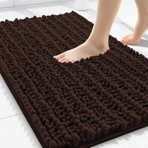 Miniatura 157 de Smiry Alfombras de Baño 24x16 pulgadas, Alfombras de Baño de Chenilla Extra Suaves y Absorbentes, Respaldo de Goma Antideslizante, Lavable a Máquina