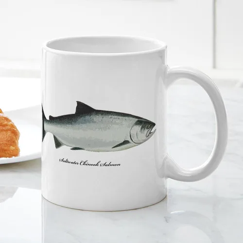 Miniatura 5 de CafePress Chinook King Salmon Mug 11 oz (325 ml) Ceramic Coffee Mug