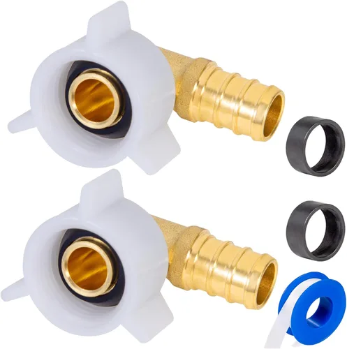 PEX - Codo giratorio roscado hembra de 1/2 x 1/2 pulgada NPT NPSM, accesorios Pex de 1/2 pulgada 90 grados, adaptador hembra giratorio de 1/2