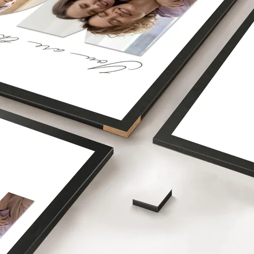 Miniatura 3 de FUONLY Regalos personalizados de Navidad y del Día de la Madre para mamá de hija o hijo, marco de madera personalizado con foto y texto, regalos