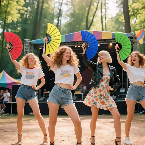 Miniatura 8 de Abanicos de mano plegables grandes para baile de línea, ventilador de rave de 13 pulgadas para bodas, fiestas, festivales y espectáculos de baile