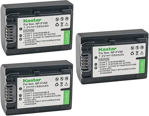 Miniatura 5 de Kastar Paquete de 1 batería de repuesto NP-FV50 para Sony NP-FV30, NP-FV40, NP-FV50, NP-FV70, NP-FV70A, NP-FV90, NP-FV100, Sony BC-TRV, BC-VH1