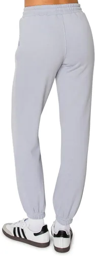Miniatura 7 de Cali1850 Pantalón deportivo Cloud Nine Fleece para mujer, cintura alta, ajuste holgado, dos bolsillos, cintura elástica con cordón