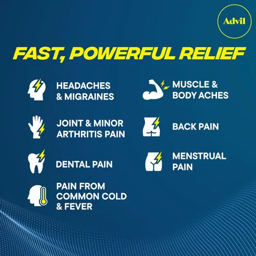 Miniatura 13 de Advil Liqui-Gels - Analgésico y reductor de fiebre, medicamento para el dolor para adultos con ibuprofeno 200 mg para dolor de cabeza, dolor