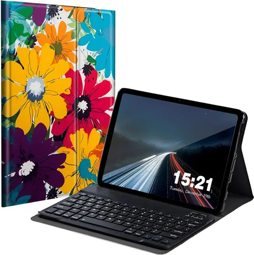 Miniatura 17 de Funda de teclado para Samsung Galaxy Tab S6 Lite 2022/2020, Galaxy Tab S6 Lite SM-P610/P613/P615/P619 con teclado Bluetooth inalámbrico desmontable