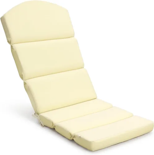 BPS Cojín para silla Adirondack de 52 x 20 pulgadas, resistente a la decoloración y al agua, cojines para sillas de patio con correas para sillas de