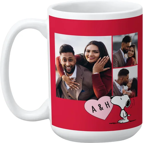 Miniatura 14 de Let's Make Memories Taza de Café Personalizada Oficial de PEANUTS - Relleno de Media Navideña de Vacaciones - Taza de Café Personalizada - Love From