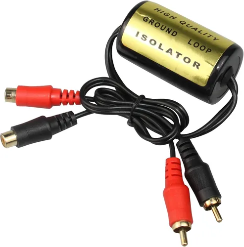 Miniatura 3 de Aislador de ruido de bucle de tierra, filtro de ruido amplificador para audio del automóvil, estéreo para el hogar, aislador de bucle