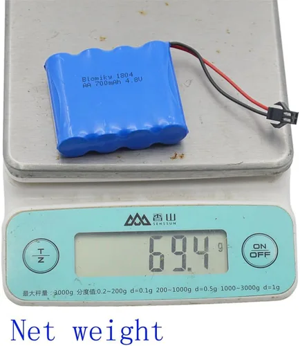 Miniatura 4 de Blomiky 2 baterías de 4.8 V 700 mAh adecuadas para C182 C185 C181 1/18 1:18 RC Truck Rock Crawler Vehicle o RC Car / C181 Batería 2