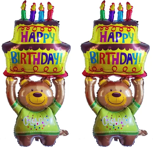 Miniatura 8 de Globo de feliz cumpleaños grande de 39 pulgadas, globos inflados de Mylar grandes autosellantes, globos de entrega de cumpleaños, decoración