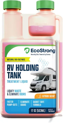 Eco Strong Tratamiento para Inodoro de RV | Tratamiento para Tanque Negro de RV | Digestor de Tanque de Retención de RV, Eliminador de Olores y