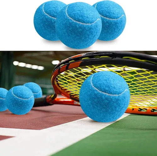 Miniatura 5 de URBEST Pelota de tenis, 12 paquetes de pelotas de tenis de entrenamiento, pelotas de práctica para jugadores novatos, pelotas de juego para perros