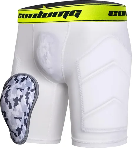 Miniatura 7 de COOLOMG Pantalones cortos deslizantes de béisbol para niños y jóvenes, con copa atlética suave, acolchados, pantalones cortos de compresión
