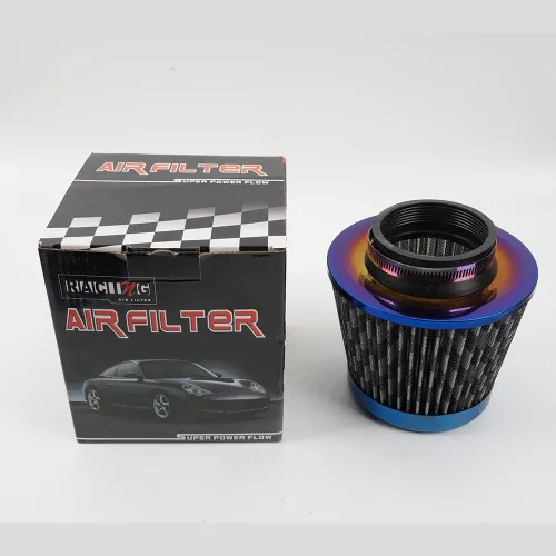 Miniatura 8 de Filtro de entrada de aire frío, de alto rendimiento, filtro lavable, filtro de repuesto con abrazadera, diámetro de brida 7,6 cm/3 pulgadas
