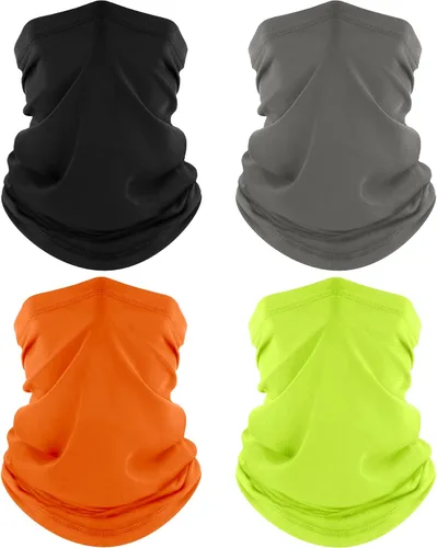 Miniatura 31 de ROXUN Paquete de 4 Polainas para Cuello, Bufanda con Protección UV, Máscara Facial Transpirable y Refrescante, Bandana para Senderismo