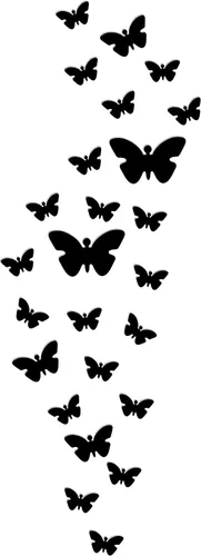 Miniatura 7 de Decoración de pared de espejo de mariposa, 50 calcomanías de pared de mariposa de espejo acrílico 3D extraíbles, calcomanías de pared autoadhesivas