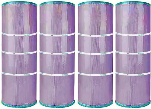 Hurricane Filtros - Paquete de 4 cartuchos de filtro aséptico para piscina HF7477-04P Platinum Purple - Repuesto para Pleatco PA75SV, Unicel C-7477,