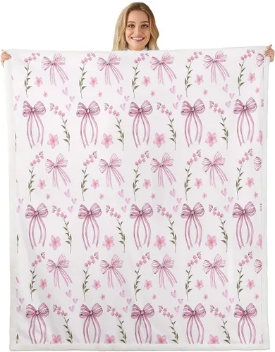 Miniatura 29 de Manta de cama con estampado de corazones de lazo, manta de felpa de grafiti dibujada a mano para decoración rústica del hogar, manta de franela