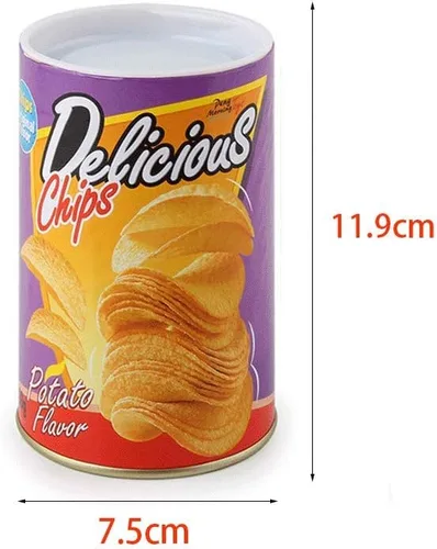 Miniatura 3 de The Potato Chip Snake Can Jump Spring Snake Toy Gift April Fool Day Halloween Party Decoración Bromas en una lata, broma de regalo de broma