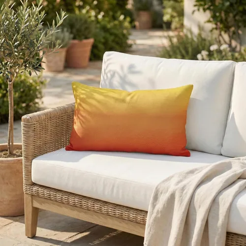 Miniatura 34 de Fab Habitat Almohadas para interiores y exteriores hechas de hilo de poliéster reciclado, resistente a las manchas, lavable a máquina, inserto Ondas