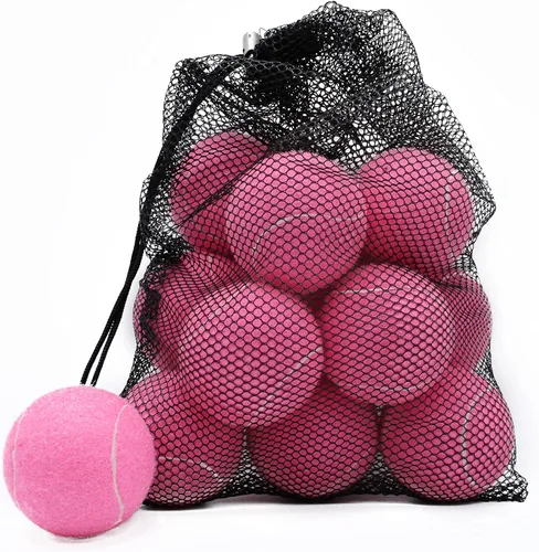 Miniatura 13 de Magicorange Pelotas de tenis, paquete de 12 pelotas de tenis de entrenamiento avanzado, pelotas de práctica, vienen con bolsa de malla para un fácil