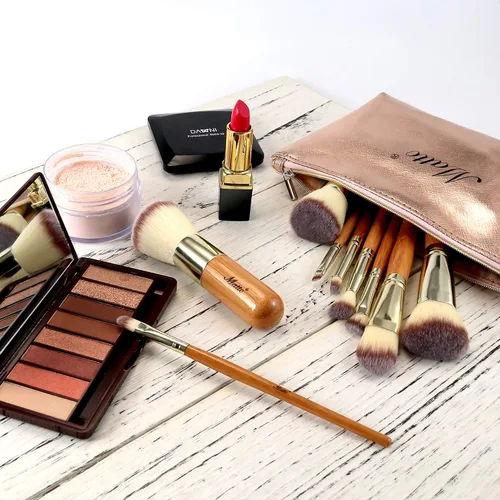 Miniatura 5 de Matto Juego de brochas de maquillaje de 9 piezas con bolsa de maquillaje de viaje