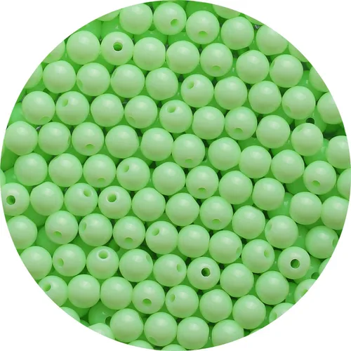 Miniatura 8 de 1500 cuentas negras redondas acrílicas para pulseras de 0.236 in de plástico, cuentas de colores para hacer joyas, cuentas de resina arcoíris