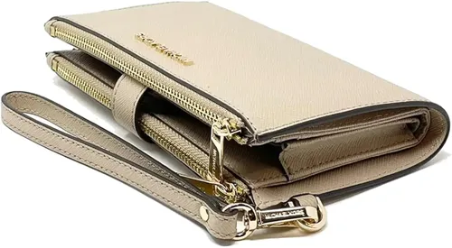 Miniatura 3 de Michael Michael Kors Jet Set - Pulsera de cuero con doble cremallera color dorado y bisque Bisqué Beige