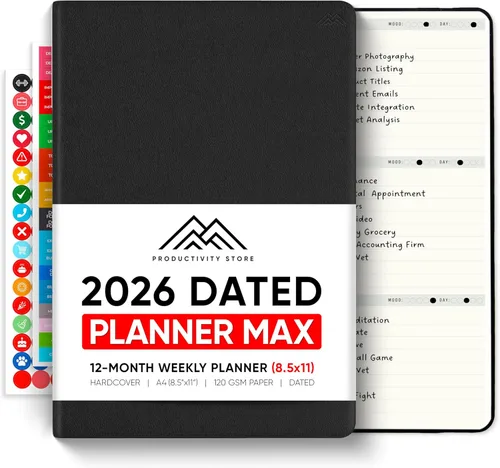 Miniatura 38 de Sin fecha, Agenda 2026, 8.5" x 11" - La Agenda de Productividad #1 para Lograr Tus Objetivos 2026 - Agenda 2026-2027 por PRODUCTIVITY STORE