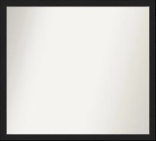 Miniatura 265 de Amanti Art Espejo de baño negro para sobre fregadero, 22 x 22 pulgadas, espejo de tocador cuadrado estrecho negro Avon, marco de madera casual