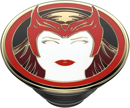 Miniatura 4 de Agarre para teléfono PopSockets con soporte expandible, agarre adhesivo, Marvel - Bruja Escarlata esmaltada escarlata bruja
