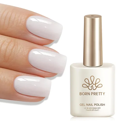 Miniatura 10 de Born Pretty Jelly Baby Pink - Esmalte de uñas de gel rosa claro, suave, transparente, neutro, translúcido, color natural, esmalte de gel UV