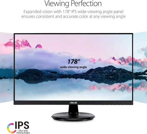 Miniatura 3 de ASUS Monitor de escritorio de 24 pulgadas - 1080P Full HD, 75Hz, IPS, sincronización adaptativa/FreeSync, cuidado de los ojos, HDMI DisplayPort VGA