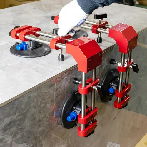 Miniatura 3 de HIGHTOP Fijador de costuras de piedra de 90 grados con nivelación de unión de costura de ventosa de 6 pulgadas, herramienta de instalación sólida