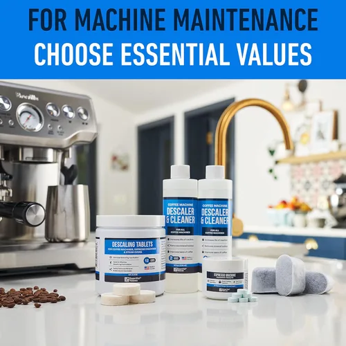 Miniatura 8 de Essential Values Paquete de 6 filtros de agua, compatibles con máquinas Breville Espresso - Reemplazo del filtro - Suministro de 1 año - Carbón 6