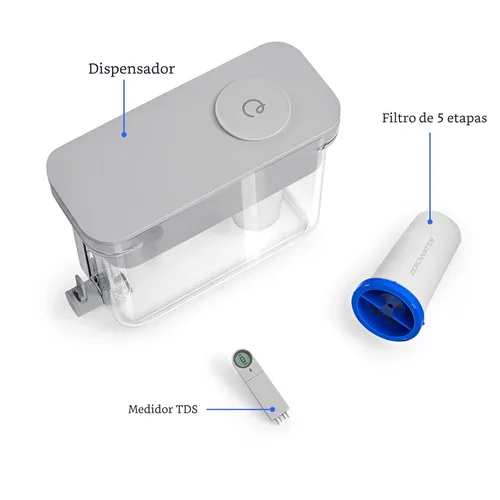 Miniatura 9 de Culligan con tecnología ZeroWater - Dispensador de filtro de agua de 32 tazas – Incluye filtro de agua avanzado de 5 etapas, certificado