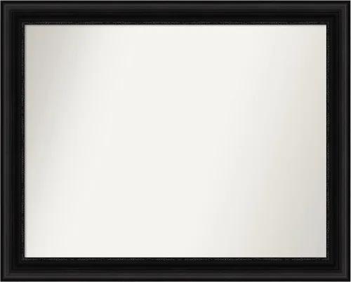 Miniatura 664 de Amanti Art Espejo personalizado, espejo de baño negro puente, espejo de pared o espejo de tocador de baño sobre el fregadero (26 x 26 pulgadas)