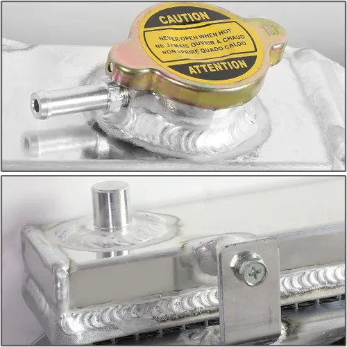 Miniatura 3 de DNA Motoring RA+FS-MM98-2 Radiador de doble núcleo de 2 filas con cubierta de ventilador para Mazda Miata MX-5 98-05, metálico