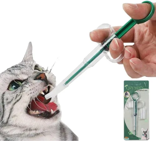 Pistola de píldoras para gatos, pistola de píldoras para mascotas, tirador de píldoras para perros, tableta de gato, jeringa de punta suave,