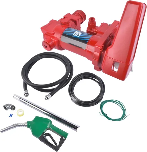Miniatura 7 de Bomba de transferencia de combustible de 15GPM 12 V CC, fusible de 50 amperios con kit de boquilla, para gas, diésel, queroseno, bomba eléctrica