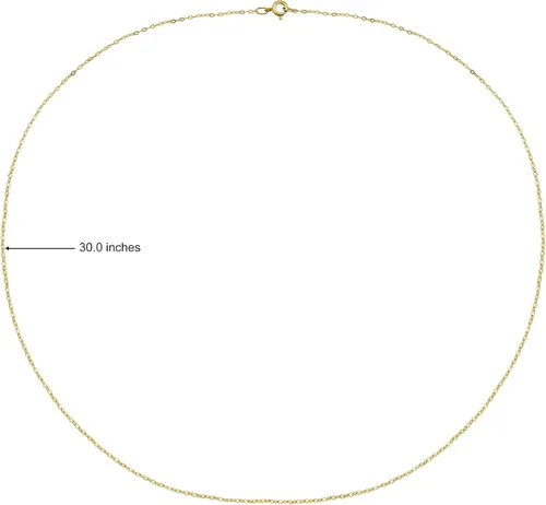 Miniatura 10 de Hoops & Loops Collar de plata de ley 925 de 0.035 in de fino y delicado collar de cadena de cable para mujeres, adolescentes, niñas, hombres, 16